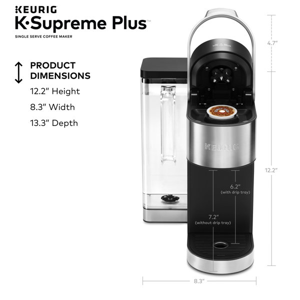 Keurig KSupreme Plus Single Serve KCup Pod Coffee Maker, MultiStream